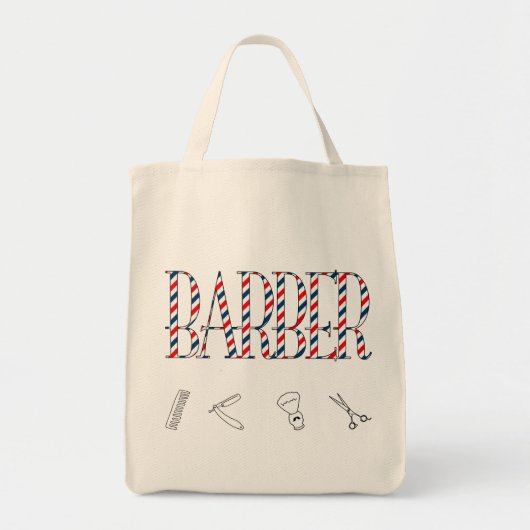 Barber Tote Bag (Voorkant)