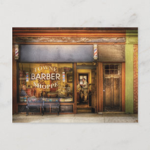Barber - Towne Barber Shop Briefkaart