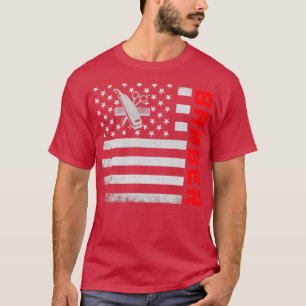 Barber US Vlag Masker T-shirt