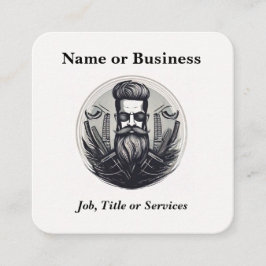 Barber Vierkante Visitekaartje