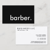 barber. visitekaartje (Voorkant / Achterkant)