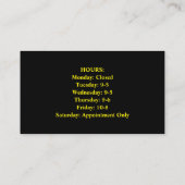 Barber-Visitekaartje met QR-code Visitekaartje (Achterkant)