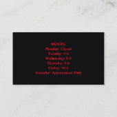 Barber-Visitekaartje met QR-code Visitekaartje (Achterkant)