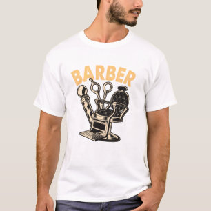 Barber wordt gevleid t-shirt