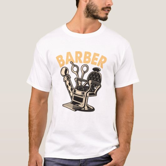 Barber wordt gevleid t-shirt (Voorkant)
