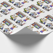Barber Wrapping Paper Cadeaupapier (Hoek)