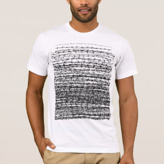 Barberdraad vervaagt t-shirt