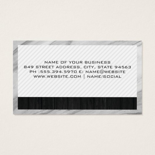 Barbergereedschap | Punch Kaart (Achterkant)