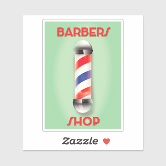 Barbers -poolbord kopen sticker (Vel)