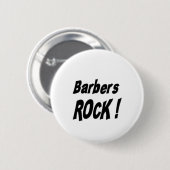 Barbers Rock. Knoop Ronde Button 5,7 Cm (Voorkant /achterkant)