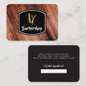 Barbershop afspraak afsprakenkaartje (Voorkant / Achterkant)
