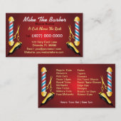 Barbershop (Barberpool en clippers) Visitekaartje (Voorkant / Achterkant)