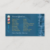 Barbershop Carte de visite poteau barbier, clipper (Dos)