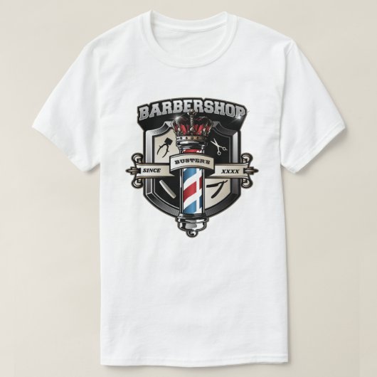 Barbershop Classic T-shirt (Design voorkant)