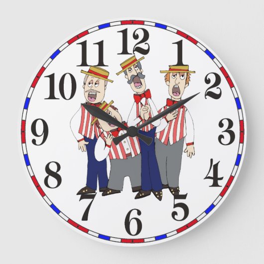 Barbershop Clock Grote Klok (Voorkant)
