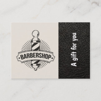 Barbershop en cuir look Certificat cadeau