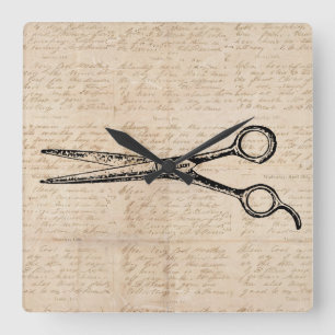Barbershop Hair Cutting Shears Barber Scissors Vierkante Klok