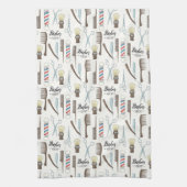 Barbershop Icons Theedoek (Verticaal)