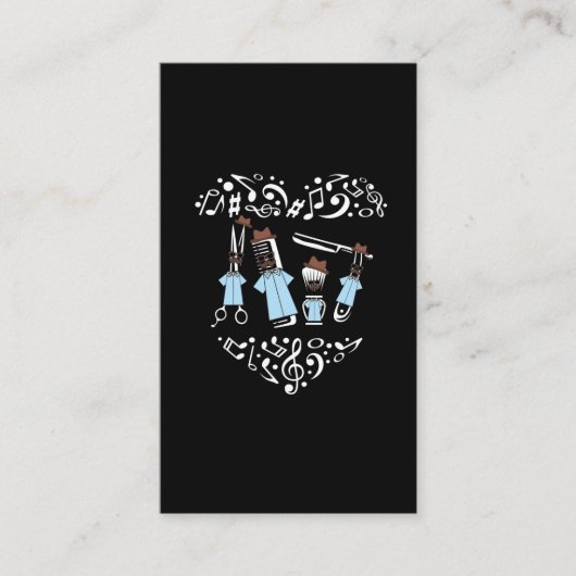 Barbershop Kwartet Musical Notes Band Humor Visitekaartje (Voorkant)