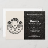 Barbershop leder open dag kaart (Voorkant / Achterkant)