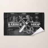 Barbershop logo bad handdoek (Handdoek)