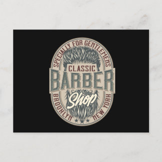  Barbershop Logo Briefkaart