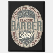  Barbershop Logo Magneet (Voorkant)