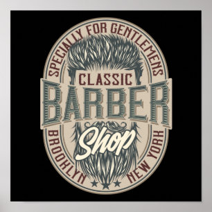 Barbershop Logo Poster