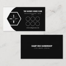 Barbershop Loyalty Ponskaart Zakelijke Kaart