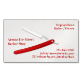 Barbershop Magnetisch Visitekaartje (Voorkant)