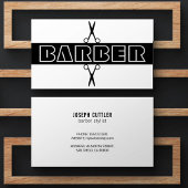 Barbershop modern zwart typografie Visitekaartje