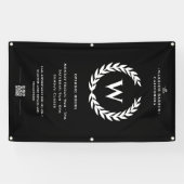 Barbershop moderne Heures d'ouverture Bannière Sig (Horizontal)