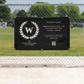 Barbershop moderne Heures d'ouverture Bannière Sig (En situation)