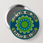 Barbershop Pitch Pipe Rehearsal Ronde Button 4,0 Cm (Voorkant /achterkant)