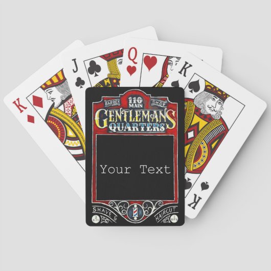  Barbershop Pokerkaarten (Achterkant)