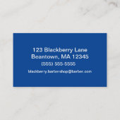 Barbershop Pole Visitekaartje (Achterkant)