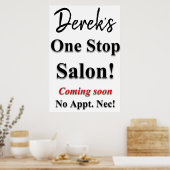 Barbershop Posters Un stand Salon Bientôt (Cuisine)