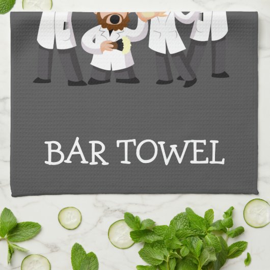 Barbershop Quartet Bar Serviette Personnaliser (Plié)