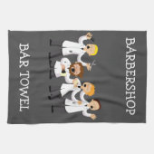 Barbershop Quartet Bar Serviette Personnaliser (Horizontal)