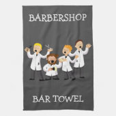 Barbershop Quartet Bar Serviette Personnaliser (Vertical)