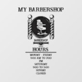 Barbershop Raamsticker (Vel)