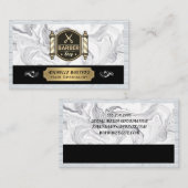 Barbershop schaar | Barber Pole | Brick Visitekaartje (Voorkant / Achterkant)