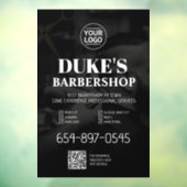 Barbershop Services Aangepaste Walk In Window Clin Raamsticker (Vel 3)