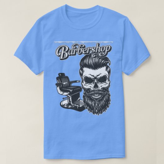 Barberstijl Klassieke TShirt (Design voorkant)