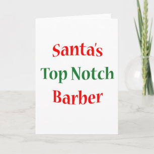 BarberTop Notch Feestdagen Kaart