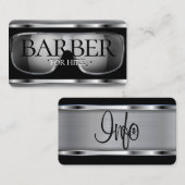 Barberwinkel-logo/huurauto Visitekaartje (Voorkant / Achterkant)