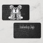 Barberwinkel logo/schedel visitekaartje (Voorkant / Achterkant)