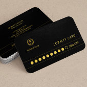 Barberwinkel luxe zwarte lederen trouwe visitekaartje