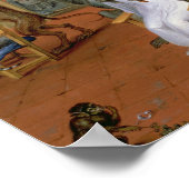 Barberwinkel met apen en katten poster (Hoek)