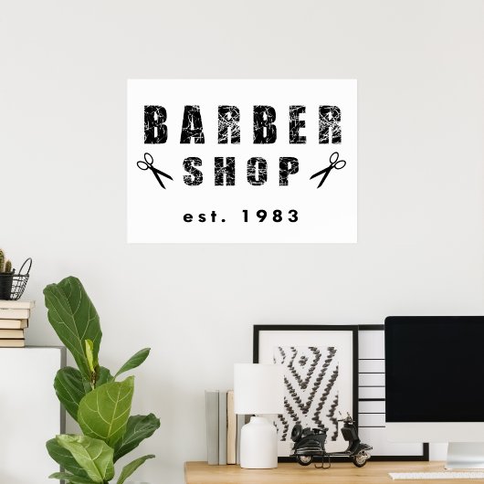 Barberwinkel Poster (Thuiskantoor)